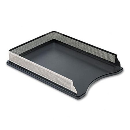 ROLODEX CORPORATION Rolodex E23565 Distinctions Self-Stacking Letter Desk Tray- Metal- Black E23565